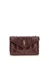 Saint Laurent Loulou Puffer Toy Shoulder Bag In Burgundy