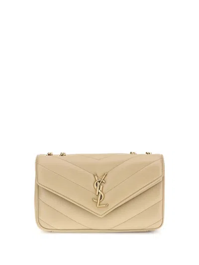 Saint Laurent Shoulder Bags In Sand