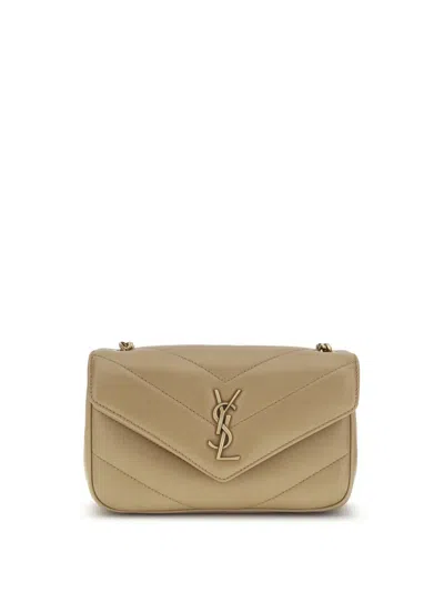 Saint Laurent Shoulder Bags In Sand