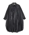 Saint Laurent Shoulder-pad Oversized Trench Coat In Black