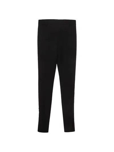 Pre-owned Saint Laurent Side Stripe Regular-fit Trousers In Black