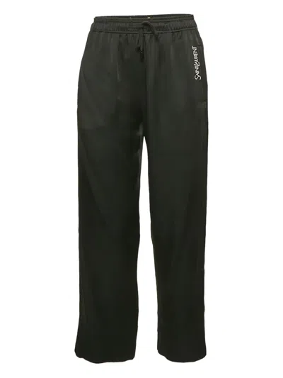 Pre-owned Saint Laurent Side-stripe Track Pants