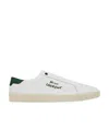 Saint Laurent Logo Print Low Top Sneakers In White