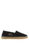 Saint Laurent Canvas Slip-on Espadrilles With Embroidered Logo Detail