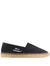 Saint Laurent Signature Canvas Espadrilles In Black