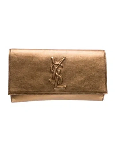 Pre-owned Saint Laurent Signature Clutch Vintage