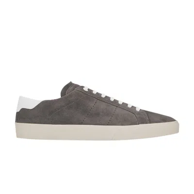 Pre-owned Saint Laurent Signature Court Classic Sl/06 Low 'clay Suede' | Grey | Men's Size 47