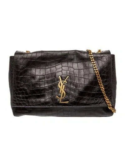 Pre-owned Saint Laurent Signature Kate Medium In Black