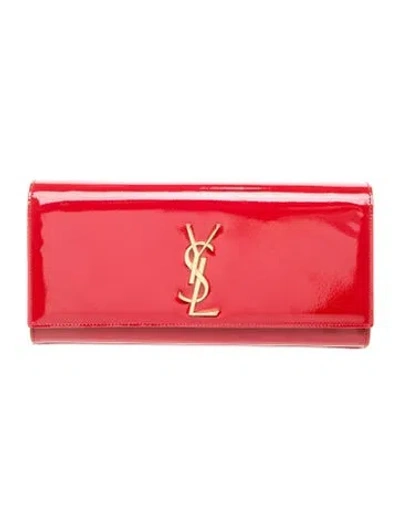 Pre-owned Saint Laurent Signature Kate In Red