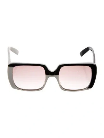 Pre-owned Saint Laurent Signature Logo Square Sunglasses In Multi