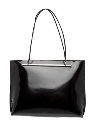 Pre-owned Saint Laurent Signature Suzanne Shopping Tote 2023 In Black
