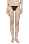 Saint Laurent Silk Briefs In Black