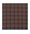 Saint Laurent Silk Check Grand Carre Scarf In Brown