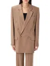 Saint Laurent Jacket In Brown