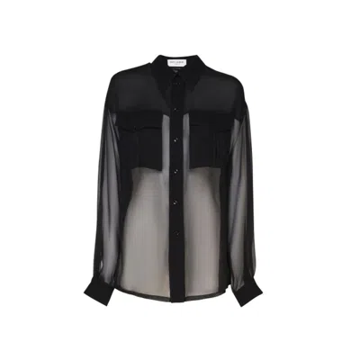 SAINT LAURENT SAINT LAURENT SILK CREPE MUSLIN SHIRT