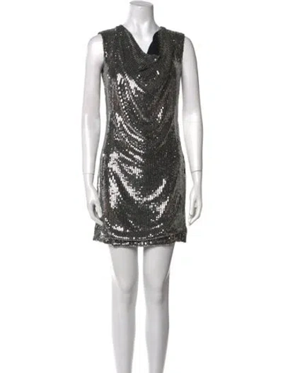 Pre-owned Saint Laurent Silk Mini Dress