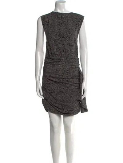 Pre-owned Saint Laurent Silk Mini Dress In Black