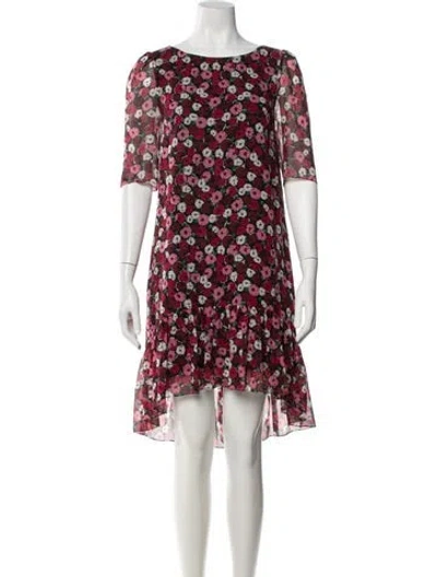 Pre-owned Saint Laurent Silk Mini Dress In Black