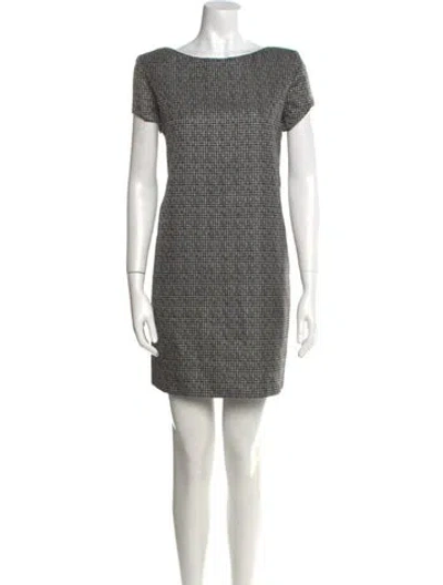 Pre-owned Saint Laurent Silk Mini Dress In Neutral