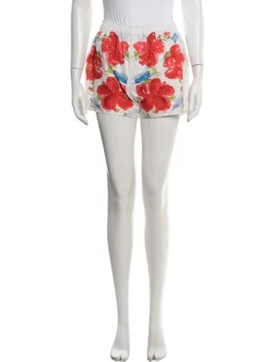 Pre-owned Saint Laurent Silk Mini Shorts W/ Tags In Multicolor