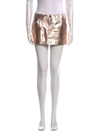 Pre-owned Saint Laurent Silk Mini Skirt