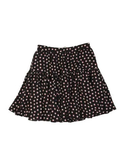 Pre-owned Saint Laurent Silk Mini Skirt In Black