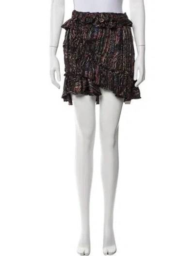 Pre-owned Saint Laurent Silk Mini Skirt W/ Tags In Gold
