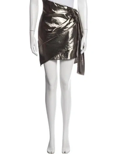 Pre-owned Saint Laurent Silk Mini Skirt In White