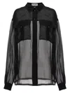 Saint Laurent Silk Crepe Muslin Shirt