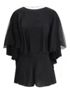 Saint Laurent Silk Crepe Playsuit