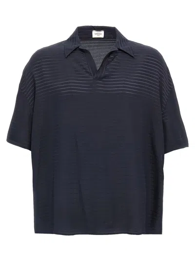 SAINT LAURENT SAINT LAURENT SILK POLO SHIRT