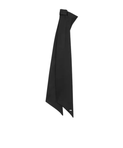 Saint Laurent Silk-satin Headband In Black