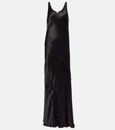 Saint Laurent Silk Satin Slip Dress