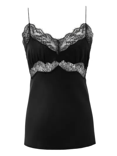 SAINT LAURENT SILK-SATIN TOP