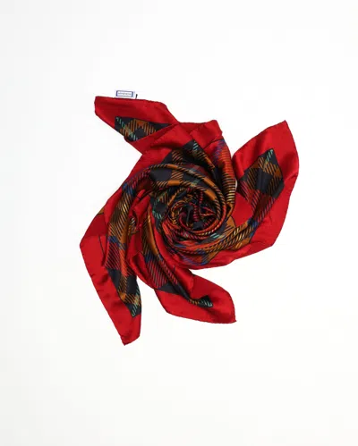 Saint Laurent Silk Scarf, 140 In Red