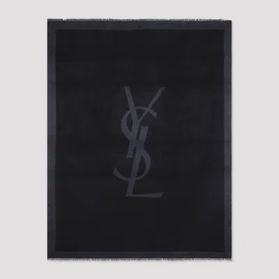 Saint Laurent Scarf In Black