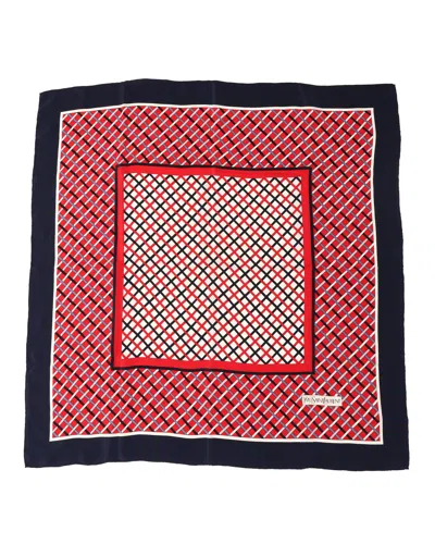 Saint Laurent Silk Scarf In Multi