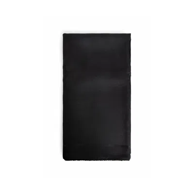 Saint Laurent Silk Scarves In Black