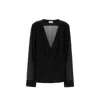 Saint Laurent Man Black Tops In Black