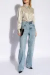 Saint Laurent Silk Shirt In Cream