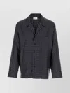 Saint Laurent Silk Shirt With All-over Embroidery Pattern In Black