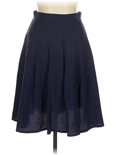 Pre-owned Saint Laurent Silk Skirt In Blue