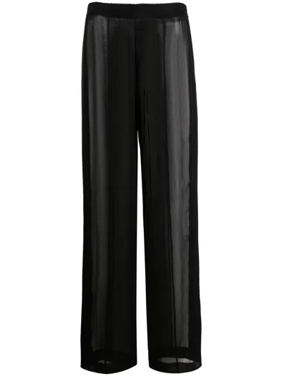 Saint Laurent Gerade Hose In Black