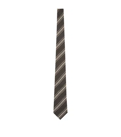 Saint Laurent Silk Stripe Tie