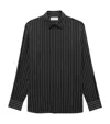 SAINT LAURENT SILK PINSTRIPE SHIRT