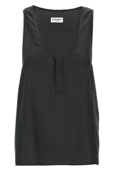 SAINT LAURENT SILK TANK TOP