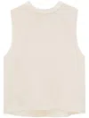 Saint Laurent Women's Cream Silk Top