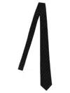 Saint Laurent Silk Tie In Black