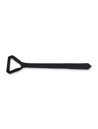 Saint Laurent Silk Tie For Men - Elegant Accessory In Black