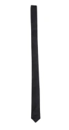 Saint Laurent Monogrammed Tie In Black